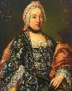 unknow artist, Portrait der Anna Maria von Lippert, mit Wappen und Jahreszahl